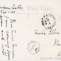 Postcard message